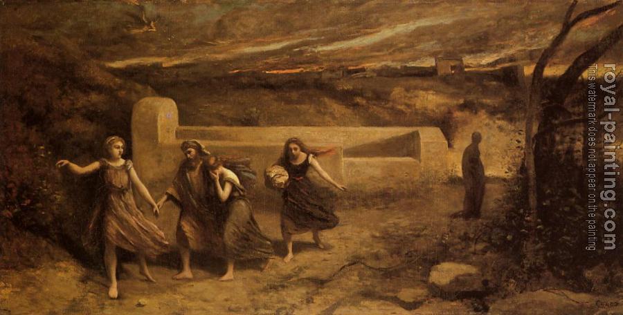 Jean-Baptiste-Camille Corot : The Destruction of Sodom